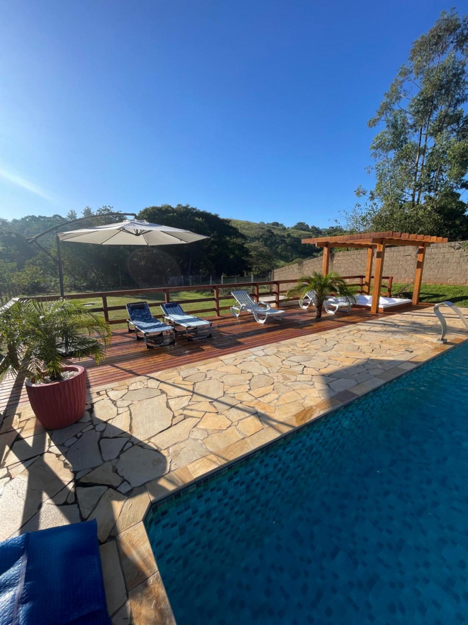 Chacara Com Piscina Climatizada E Jacuzzi Villa Socorro  Eksteriør bilde